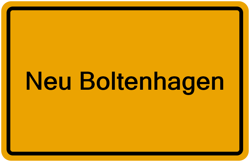 Handelsregisterauszug Neu Boltenhagen